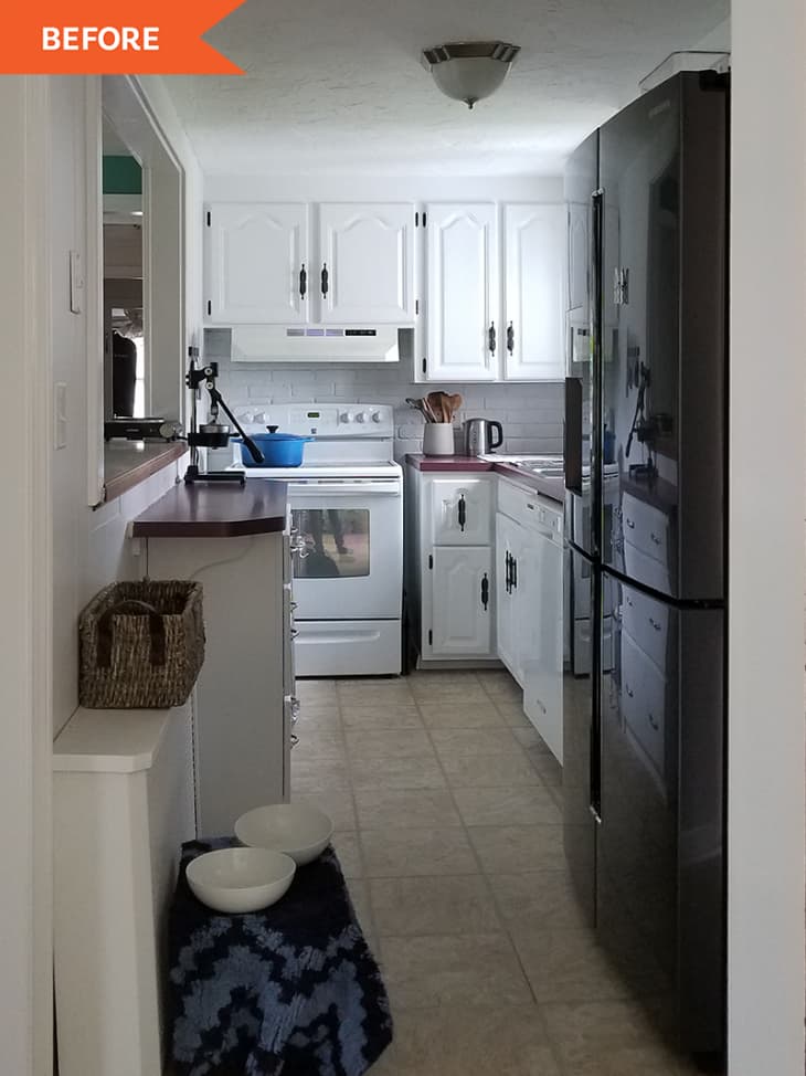 Small 1945 Galley Kitchen Makeover Before & After The Kitchn